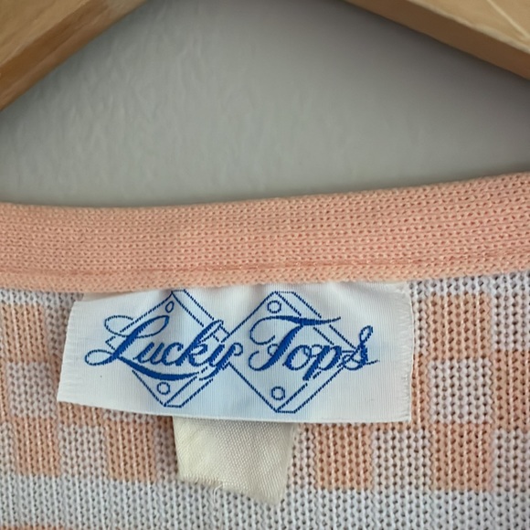 Vintage Atomic Retro Print Pastel Button Front Blouse - Picture 7 of 10